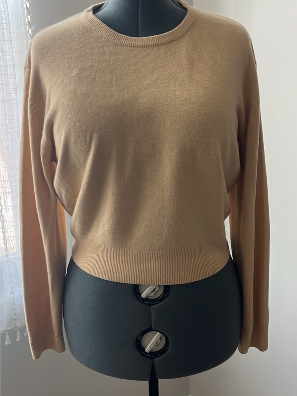 Express Women's Scoopneck Sweater in Camel